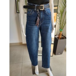 Jeansowe spodnie Balloon fit - ciemnoniebieski