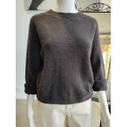 Sweter z Baby Alpaca - czekoladowy