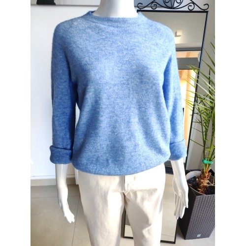 Sweter z Baby Alpaca - niebo