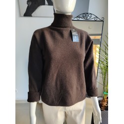 Golf z Baby Alpaca - czekoladowy