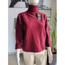 Golf z Baby Alpaca - burgund