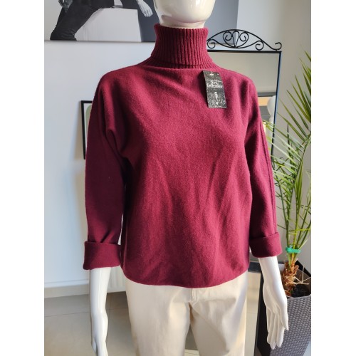 Golf z Baby Alpaca - burgund Golf z Baby Alpaca - burgund