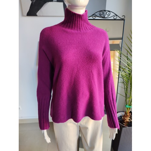 Półgolf z Baby Alpaca - śliwka