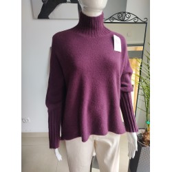 Półgolf z Baby Alpaca - fioletowy