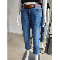 Jeansowe spodnie Mom fit - niebieski