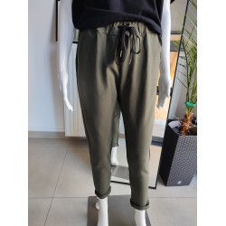 Baumwoll-Loop-Jogginghose – khaki