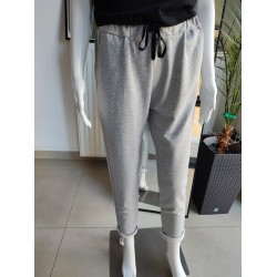 Baumwoll-Loop-Jogginghose – Grau