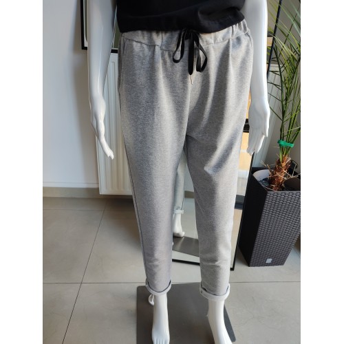 Baumwoll-Loop-Jogginghose – Grau