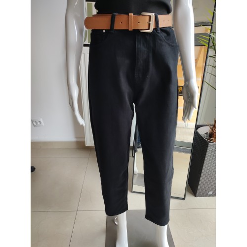 Jeansowe spodnie Balloon fit - czarny