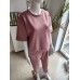 Buttery short sleeve tracksuit set - dirty pink Buttery short sleeve tracksuit set - dirty pink