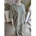 Buttery short sleeve tracksuit set - mint Buttery short sleeve tracksuit set - mint