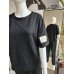 Buttery short sleeve tracksuit set - black