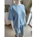 Buttery short sleeve tracksuit set - baby blue Buttery short sleeve tracksuit set - baby blue