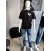 T-Shirt Taube mit Granate - schwarz