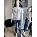 T-Shirt Taube mit Granate - weiß