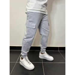 Cargohose aus Baumwolle - hellgrau