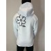 Blumen-Kapuzenpullover - weiß