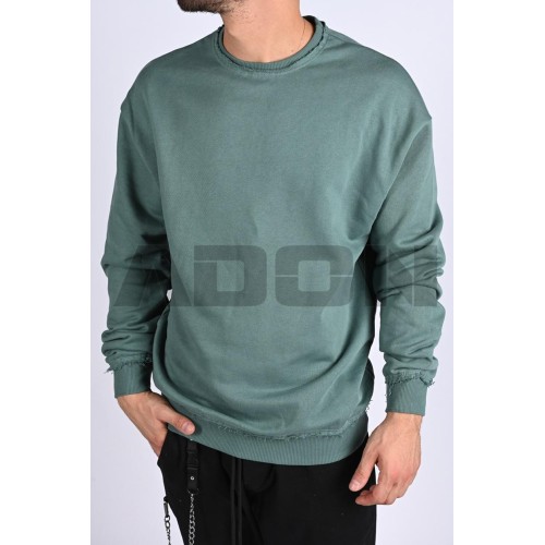 Bawełniana bluza basic - morski