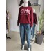 Soho Logo Sweater - Burgundy