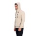 Pullover mit Plüschkapuze - beige