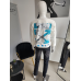 Sweatshirt mit buntem Aufdruck - creme