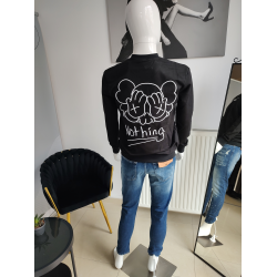 Sweatshirt „We do Nothing“ - schwarz