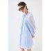 Sukienka z raglanowymi rękawami - jasnoniebieski