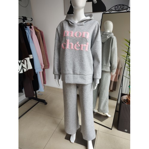 Mon cheri Oversized Kapuzenpullover – Grau Mon cheri Oversized Kapuzenpullover – Grau