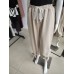 Butter-like sweatpants with ties - beige