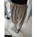 Butter-like sweatpants with ties - beige