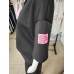 Butter-like tracksuit set with short sleeves, neon - black Butter-like tracksuit set with short sleeves, neon - black