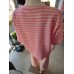 Kurzärmeliger Trainingsanzug mit Butterprint und Streifen – Babyrosa/Puderrosa Kurzärmeliger Trainingsanzug mit Butterprint und Streifen – Babyrosa/Puderrosa