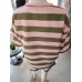 Butter summer tracksuit set with stripes and patch - khaki/powder Butter summer tracksuit set with stripes and patch - khaki/powder