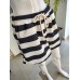 Butter summer tracksuit set with stripes and patch - white/black Butter summer tracksuit set with stripes and patch - white/black