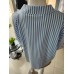 Oversize-Hemd mit Blumenmuster – Hellblau Oversize-Hemd mit Blumenmuster – Hellblau
