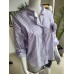 Oversize-Hemd mit Blumenmuster – Flieder Oversize-Hemd mit Blumenmuster – Flieder