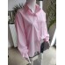 Gestreiftes Oversize-Hemd – Rosa Gestreiftes Oversize-Hemd – Rosa