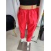 Baumwollhose mit Gummiband - rot