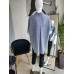 Gestreiftes Oversize-Hemd – marineblau