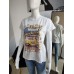 LOVE T-Shirt mit gelber Vespa - weiß