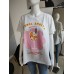 Oversize-T-Shirt mit buntem Aufdruck Drink Recipe – weiß