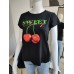 T-Shirt Sweet Cherry – schwarz
