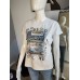 LOVE T-Shirt mit blauer Vespa - weiß