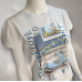 LOVE T-Shirt mit blauer Vespa - weiß