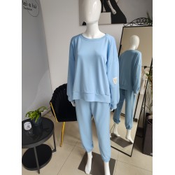 Buttery oversize tracksuit - baby blue