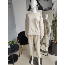 Buttery oversize tracksuit - beige