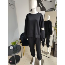 Buttery oversize tracksuit - black