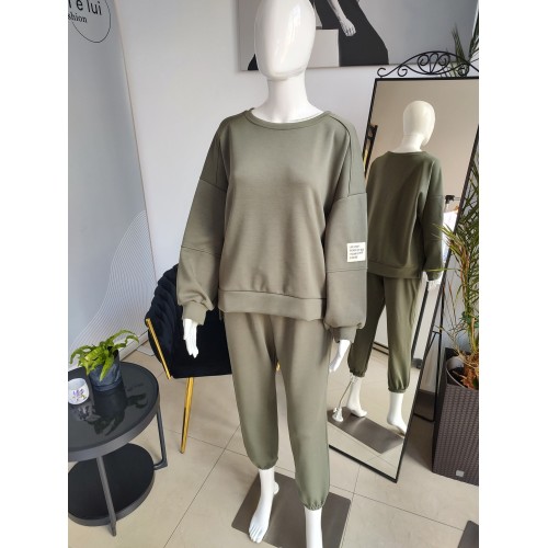 Buttery oversize tracksuit - khaki