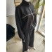 Butterweicher Trainingsanzug mit Reißverschluss-Sweatshirt - schwarz