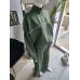 Buttery tracksuit with a zipped sweatshirt - green